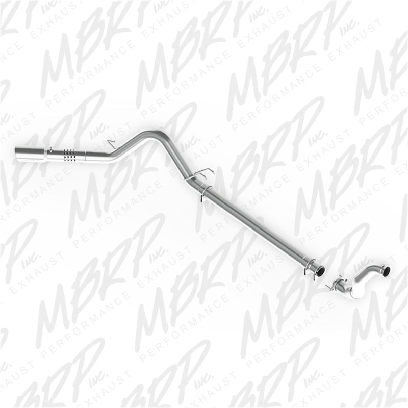 MBRP 08-10 Ford 6.4L F250/350/450 4 inch Filter Back Single Side Exit Aluminum and Down Pipe MBRP Downpipe Back