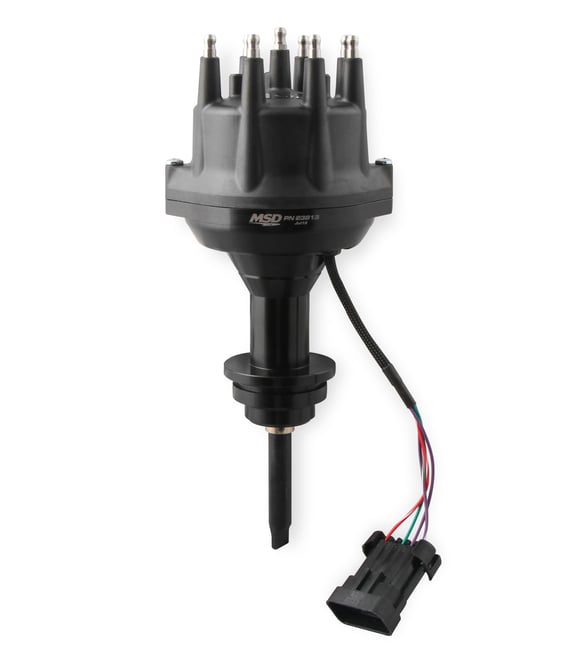 MSD Black, Chrysler 318-360 Dual Sync Distributor 23813 MSD Autoparts