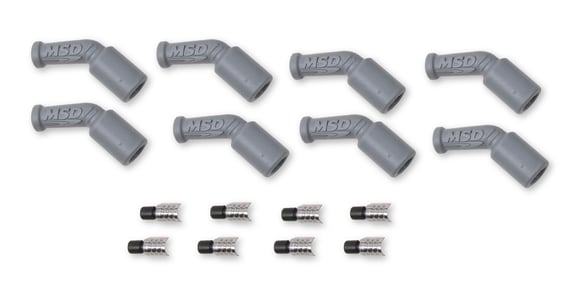 LS1, 45 Degree Boots & Terminals, 8-Pack 33048 MSD Autoparts