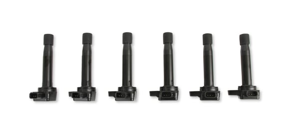 Accel Ignition Coil - Honda and Acura 3.0, 3.2, 3.5L, 6-cylinder, Black, 6-Pack 140085K-6 ACCEL Autoparts