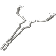 MagnaFlow Cat Back, SS, 2.5in, Competition, Dual Split Polished 4.5in Tips 2015 Ford Mustang V6 3.7L Magnaflow Catback