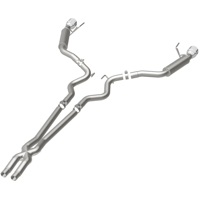 MagnaFlow Cat Back, SS, 2.5in, Competition, Dual Split Polished 4.5in Tips 2015 Ford Mustang V6 3.7L Magnaflow Catback