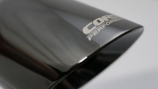 Corsa Single Universal 2.5in Inlet / 3.5in Outlet Black PVD Pro-Series Tip Kit CORSA Performance Tips