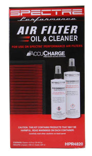 Spectre Accucharge Kit for HPR Filters (Includes 12oz. Cleaner / 8oz. Oil) Spectre Recharge Kits