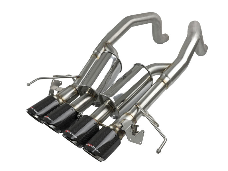 aFe MACHForce XP Axle Back 304SS Exhaust w/ Carbon Fiber Tips 15-19 Chevy Corvette Z06 aFe Axle Back