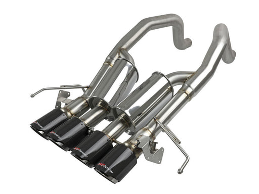 aFe MACHForce XP Axle Back 304SS Exhaust w/ Carbon Fiber Tips 15-19 Chevy Corvette Z06 aFe Axle Back