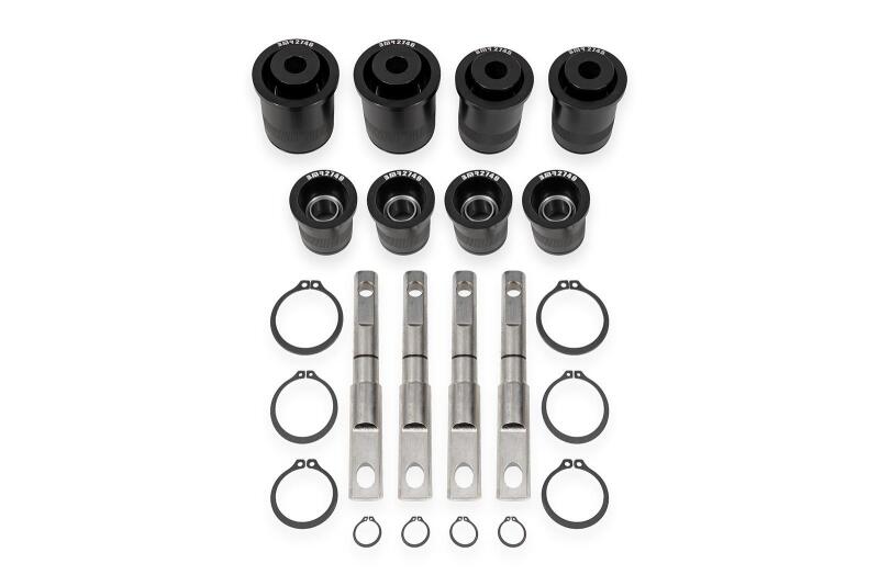 BMR 14-19 Chevrolet Corvette C7 Front Upper & Lower Control Arm Bearing Kit - Black Anodized BMR Suspension Bushing Kits