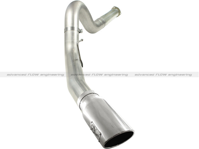 aFe MACHForce XP 5in DPF-Back Stainless Steel Exh Sys, polished tip,Ford Diesel Trucks 11-14 V8-6.7L aFe DPF Back