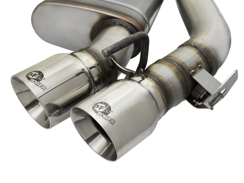 aFe MACHForce XP 3in 304 SS Axle-Back Dual Exhaust (NPP) w/ Polished Tips 16-17 Camaro SS V8-6.2L aFe Axle Back