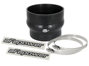 aFe Magnum FORCE CAI Silicone Coupling Kit (4in. ID to 3.5in. ID) 2.75in L Straight Reducer - Black aFe Air Intake Components