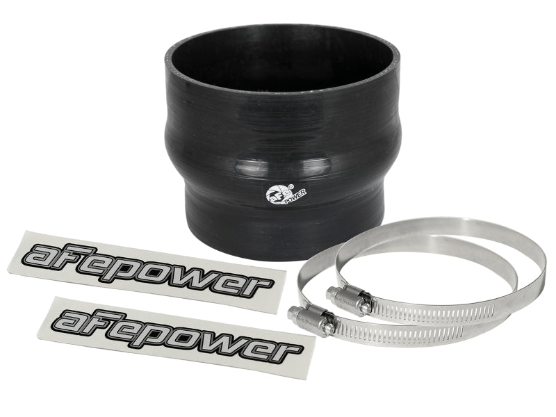 aFe Magnum FORCE CAI Silicone Coupling Kit (4in. ID to 3.5in. ID) 2.75in L Straight Reducer - Black aFe Air Intake Components