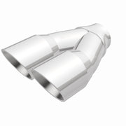 MagnaFlow Double Wall 3in Dual Round Polished Tip 2.25in Inlet Magnaflow Catalytic Converter Universal