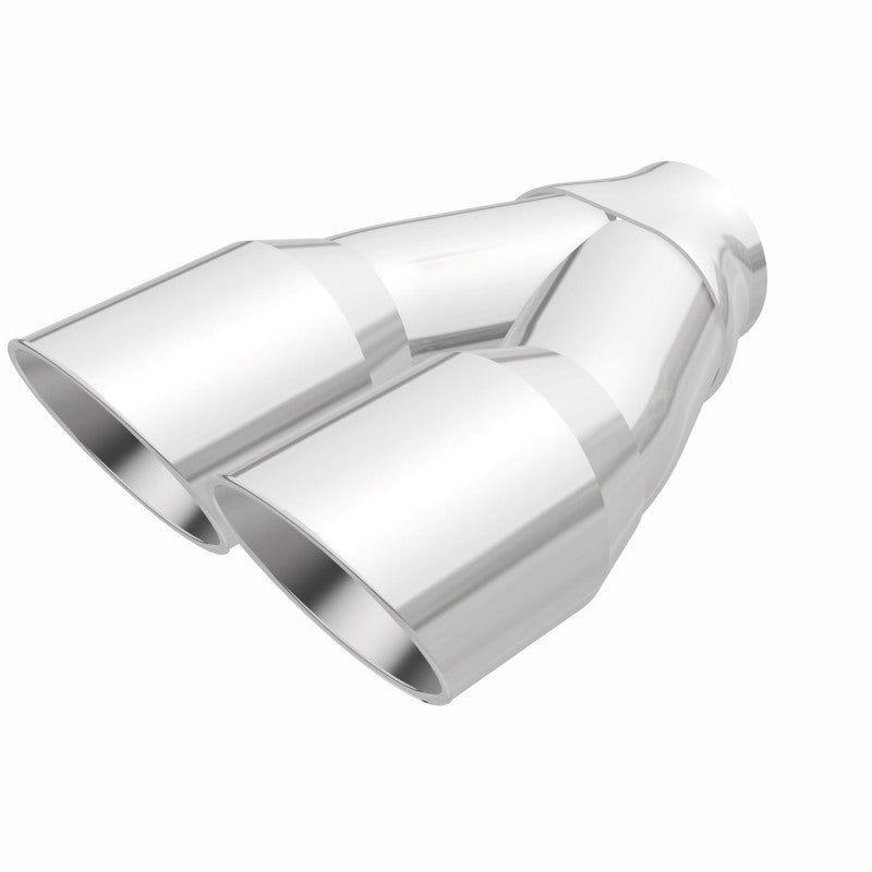 MagnaFlow Double Wall 3in Dual Round Polished Tip 2.25in Inlet Magnaflow Catalytic Converter Universal