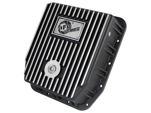 aFe Transmission Pan (Black); Ford Trucks 94-08 AODE aFe Diff Covers