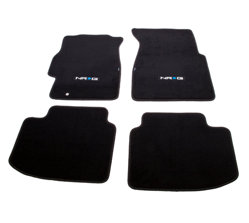 NRG Floor Mats - 96-00 Honda Civic 2DR & 3DR (EK9 Logo) - 4pc. NRG Floor Mats Carpeted