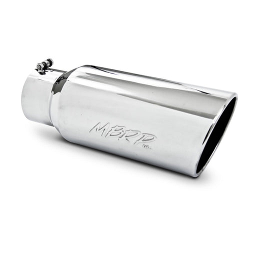 MBRP Universal Tip 7in O.D. Rolled End 5in inlet 18in length - T304 (SINGLE TIP) MBRP Steel Tubing