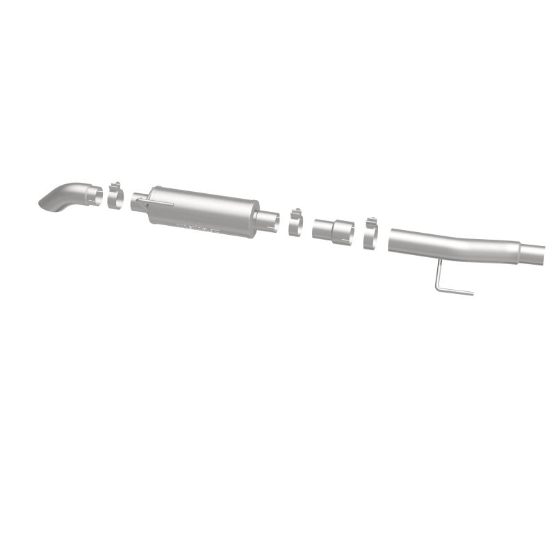 MagnaFlow Cat-Back, SS, 2.5/3in, Turn Down In Front Rear Tire 2015 Ford F150 5.0L V8 Ext Cab Magnaflow Catback