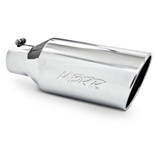 MBRP Universal Tip 7inch O.D. Rolled End 4inch inlet 18inch length - T304 (SINGLE TIP) MBRP Steel Tubing