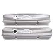 Edelbrock Valve Cover Classic Series Chevrolet 1959-1986 262-400 CI V8 w/ Oil Fill Hole Satin Edelbrock Valve Covers
