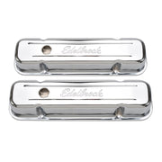 Edelbrock Valve Cover Signature Series Pontiac 1962-1979 301-455 CI V8 Tall Chrome Edelbrock Valve Covers