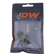 DeatschWerks 8AN Male Flare to 8AN Male Flare Coupler - Anodized Matte Black DeatschWerks Fittings