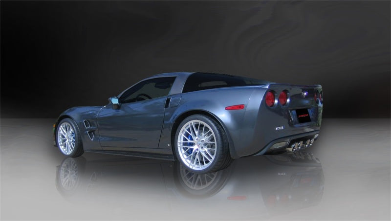 Corsa 2012-2013 Chevrolet Corvette C6 ZR1 Sport Cat-Back Dual Rear Exit w/ Twin 4.0in Pol Tips CORSA Performance Catback