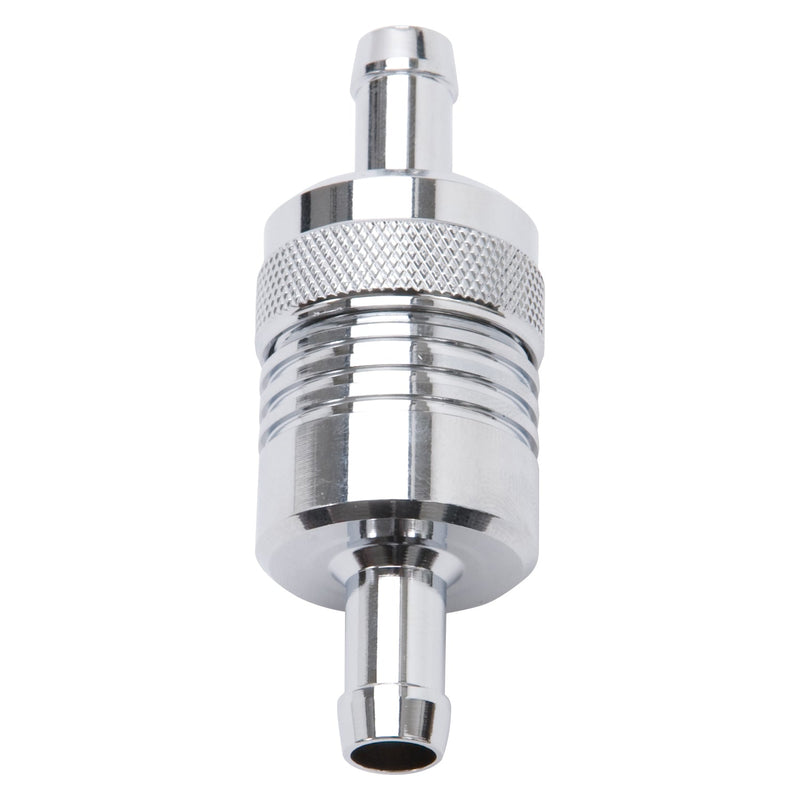 3" Aluminum Street Fuel Filter in Chrome Finish EDELBROCK Autoparts
