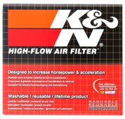 K&N Filter Universal Rubber Filter Oval Tapered 4in Base O/S L x 3.5in Top O/S L x 2.75in H K&N Engineering Air Filters - Universal Fit