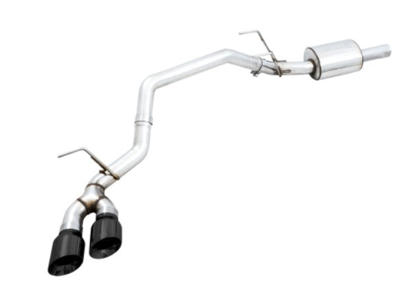 AWE Tuning 09-18 RAM 1500 5.7L (w/o Cutout) 0FG Single Side Exit Cat-Back Exhaust - Diamond Blk Tips 3015-33309