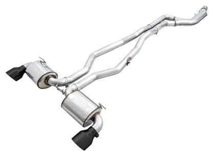 AWE 2020 Toyota Supra 2020 Toyota Supra Exhaust - 5in Diamond Black Tips 3020-33072 TOYOTA