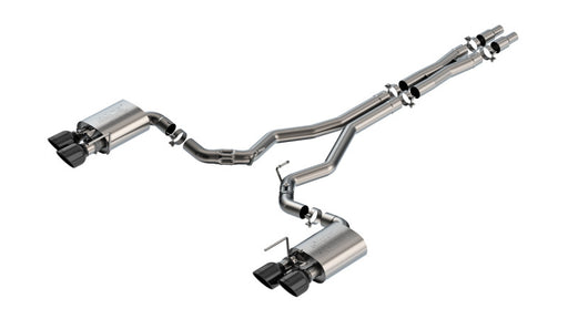 Borla 2024 Ford Mustang Dark Horse 5.0L V8 w/Active Exhaust ATAK Cat-Back Exhaust System - BC Tips Borla Catback
