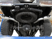 aFe Large Bore-HD 4in 409 Stainless Steel DPF-Back Exhaust w/Polished Tips 15-16 Ford Diesel Truck aFe DPF Back