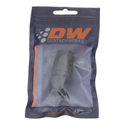 DeatschWerks 8AN Female Swivel Straight Hose End CPE - Anodized Matte Black DeatschWerks Fittings