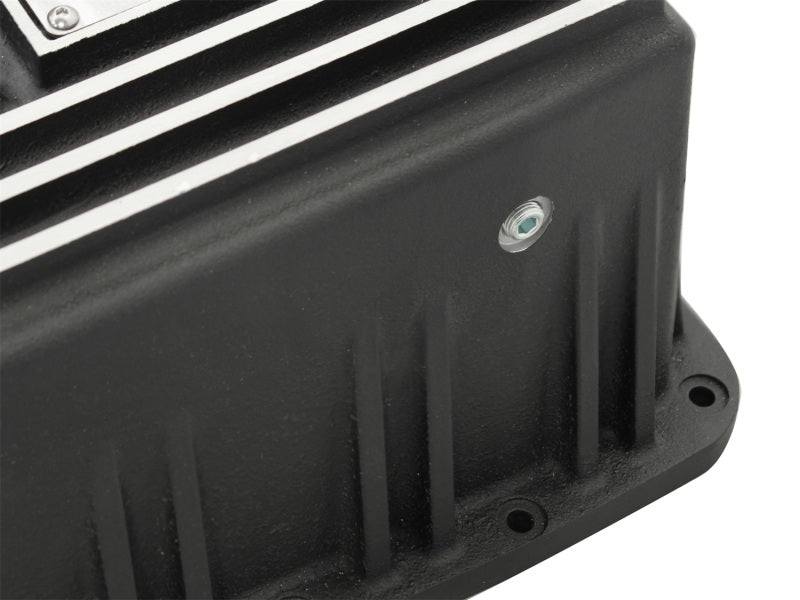 aFe Power Transmission Pan Black Machined 09-14 Ford 6R80 F-150 Trucks aFe Diff Covers