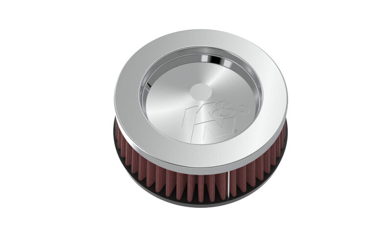 K&N Universal Round Clamp-On Air Filter 2in. Flange / 5-3/8in. OD / 2in. Height K&N Engineering Air Filters - Universal Fit