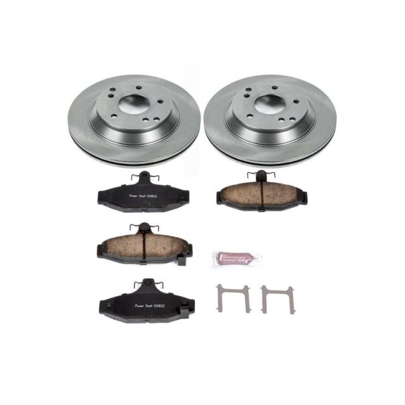 Power Stop 88-96 Chevrolet Corvette Rear Autospecialty Brake Kit PowerStop Brake Kits - OE
