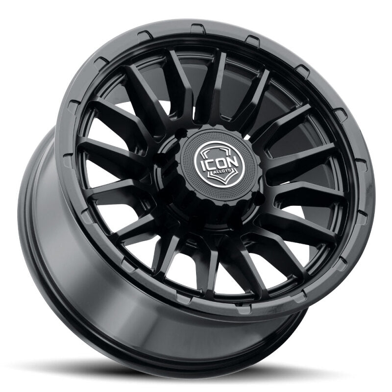 ICON Alloys Cajon 20x9 / 8x180 / 12mm / 5.5in BS Double Black Wheel ICON Wheels - Cast