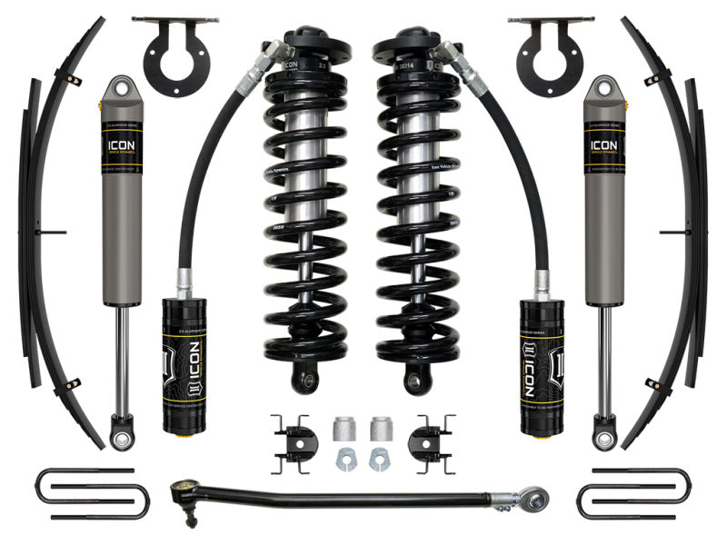 ICON 17-23 Ford F-250/F-350 2.5-3in Stage 2 Coilover Conversion System w/ Expansion Pack ICON Coilover Components