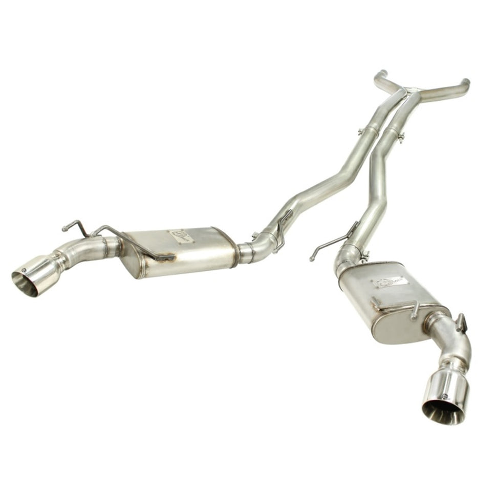 aFe MACHForce XP Exhaust 3in Stainless Stee CB/10-13 Chevy Camaro V8-6.2L (td) (pol tip) 49-44039-P