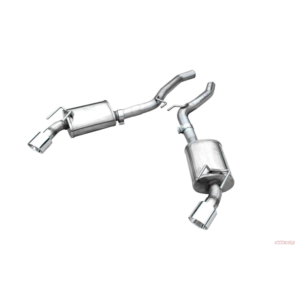 ARH Chevrolet Camaro V8 2010+ AXLEBACK MUFFLER WITH POLISHED S/S TIPS 3x3 Fits ARH Long System CAV8-10300ACBK