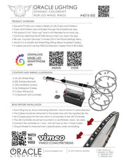 Oracle LED Illuminated Wheel Rings - ColorSHIFT Dynamic - ColorSHIFT - Dynamic ORACLE Lighting Light Strip LED
