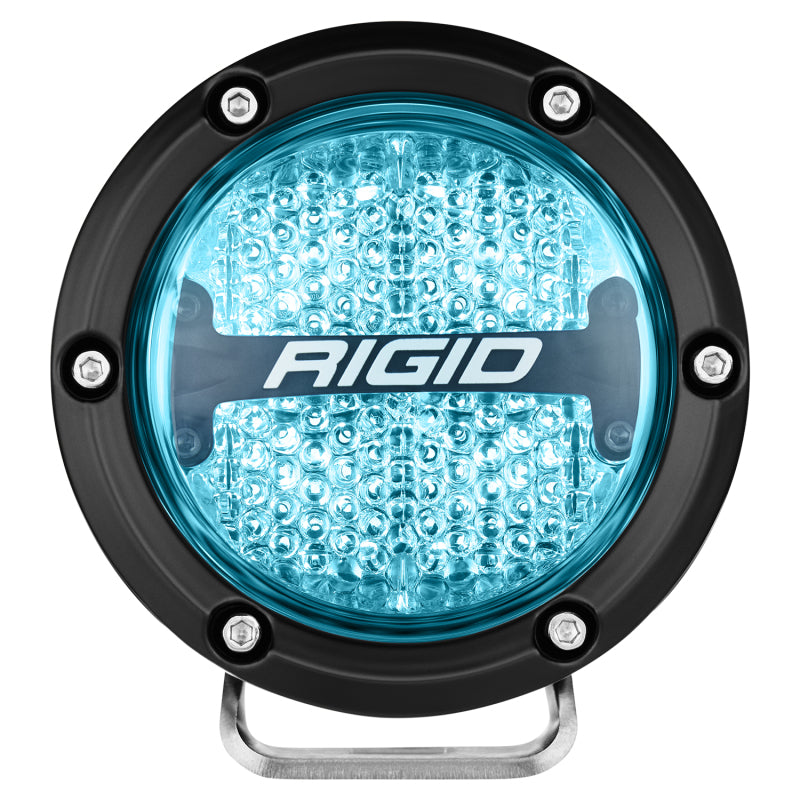 Rigid Industries 360-Series 4in LED Off-Road Diffused Beam - RGBW Backlight (Pair) Rigid Industries Light Bars & Cubes