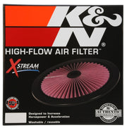 K&N X-Stream Top Filter X-Stream 16in OD - Black K&N Engineering Air Filters - Universal Fit
