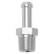 Edelbrock Hose End Straight 3/8In NPT to 3/8In Barb Clear Anodize Edelbrock Fittings