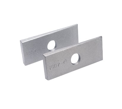 Lakewood Axle Shims - Traction Bar Wedge Kits - 4 degree - Aluminum