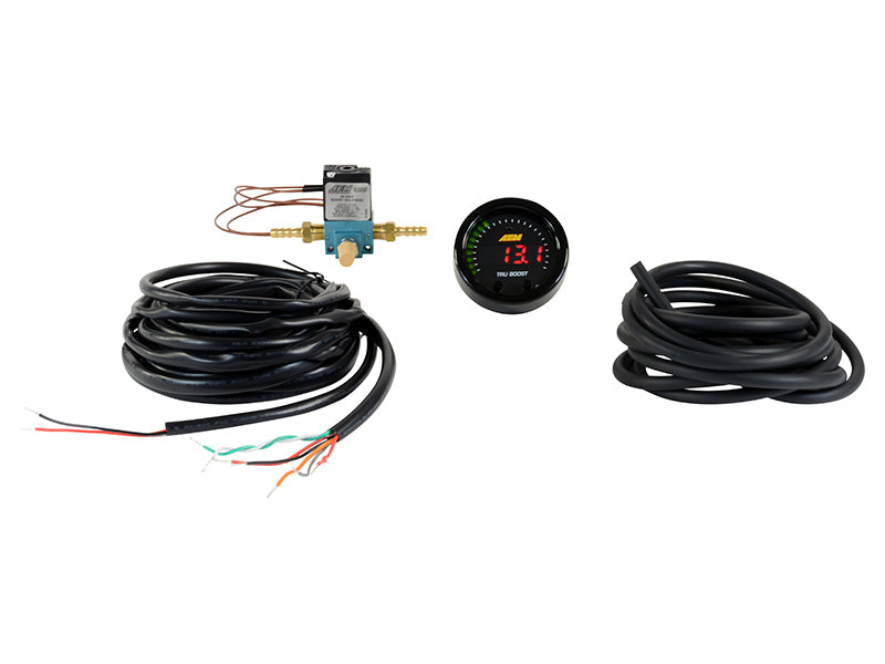 AEM X-Series Tru-Boost Controller Gauge w/ Boost Control Solenoid 80PSIg Internal MAP Sensor AEM Gauges