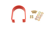 BMR 05-14 S197 Mustang BMR Rear Tunnel Brace Loop Upgrade - Red BMR Suspension Chassis Bracing