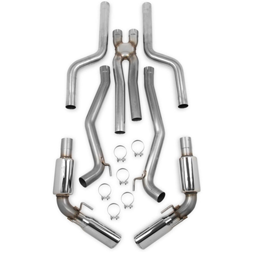 Hooker 2010-2013 Camaro SS 6.2L- V8 and 2010-15 Camaro 3.6L - V6 304SS 3" Cat-Back Exhaust System + X-Pipe (with mufflers) 70501303-RHKR