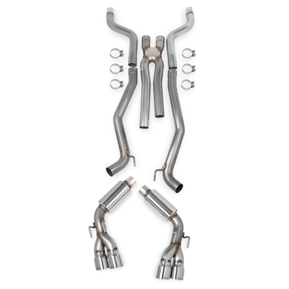 Hooker 2012-2014 Camaro SS 6.2L- V8 304SS 3" Cat-Back Exhaust System + X-Pipe (Quad Tips) with mufflers 70501301-RHKR