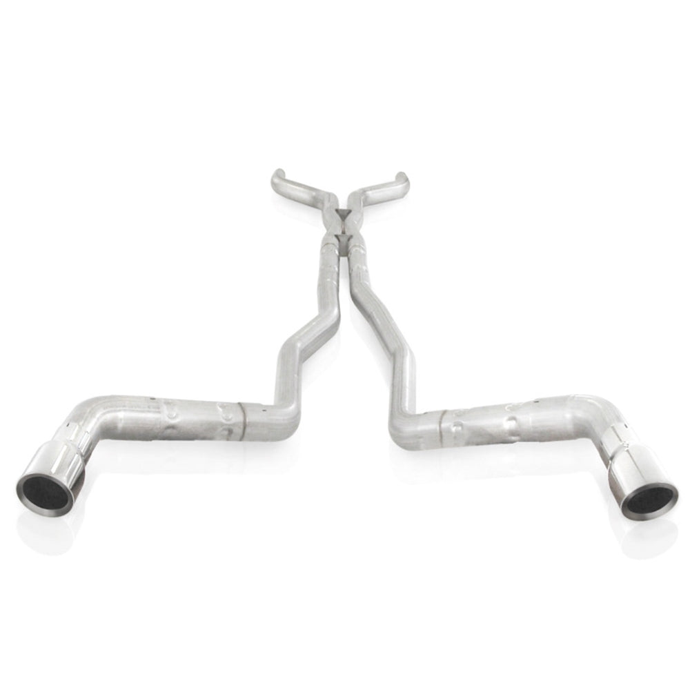 Stainless Works 10-15 Camaro 6.2L 3in Dual Chambered Catback System X-Pipe Factory Connect CA11CB